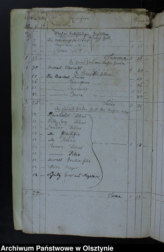 image.from.unit.number "Jahr Kirchen Rechnung der Waltersdorfschen Kirche aller Einnahme und Ausgabe wie auch Bau-Rechnung"