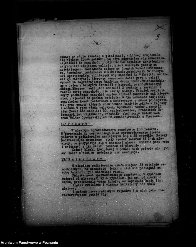 Obraz 13 z jednostki "Sprawozdania ze stanu bezpieczeństwa za miesiąc październik-listopad-grudzień 1938 r."