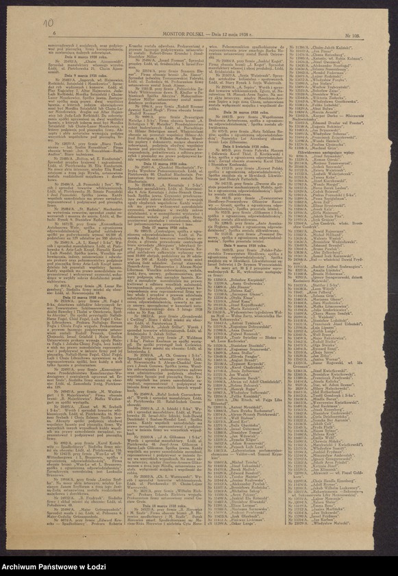 Obraz 12 z jednostki "Mordka Lenk- wyrób i sprzedaż przędzy"