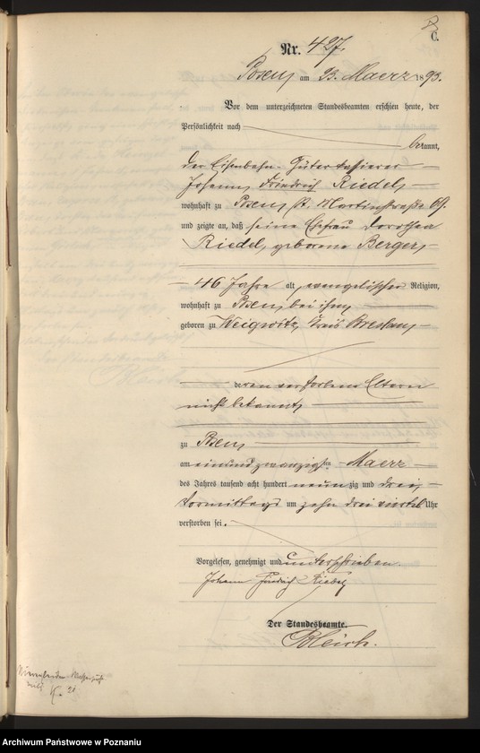 Obraz 10 z jednostki "Księga zgonów t. II"