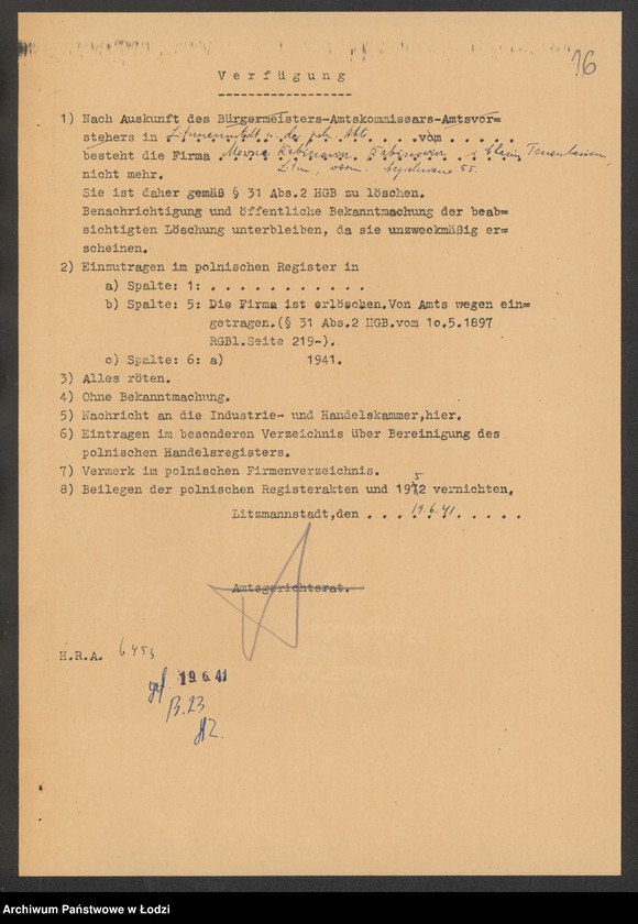 Obraz 18 z jednostki "Mowsza Rabinowicz i Chaim Tenenbaum- kupno i sprzedaż towarów manufakturowych"