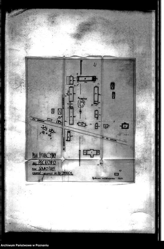 Obraz 6 z jednostki "/Plany sytuacyjne majętności Ordzin, Niemieczkowo i Pęckowo-majątku hr. Raczyńskich/ powiatu szamotulskiego"