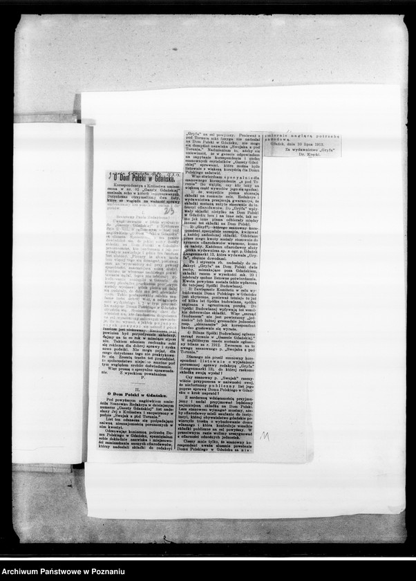 Obraz 19 z jednostki "Kaszuby i Mazury [wycinki prasowe] oraz spis miejscowości sporządzony przez ks. W. Barczewskiego do wydawnictwa "Geografia Polskiej Warmii"."