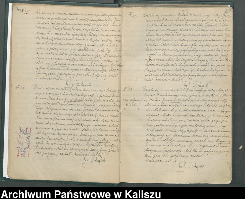 image.from.unit.number "Księga urodzeń, małżeństw i zgonów (duplikat) - tom I"