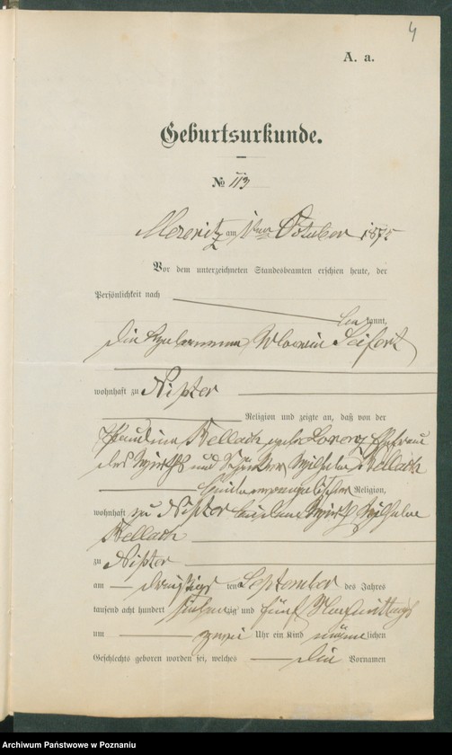 Obraz 6 z jednostki "[Dokumenty dostarczone przez narzeczonych do zawarcia związku małżeńskiego za 1902 rok. Tom V]"