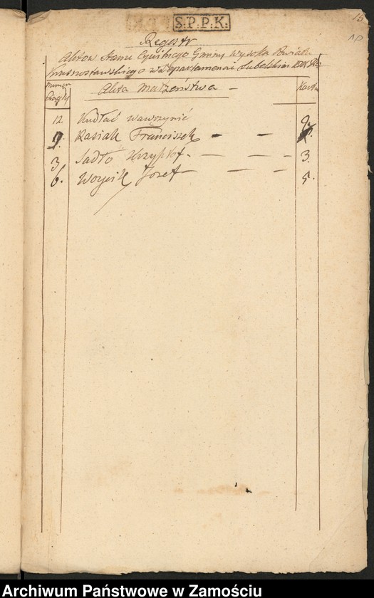 image.from.unit.number "Księga zapowiedzi i małżeństw"