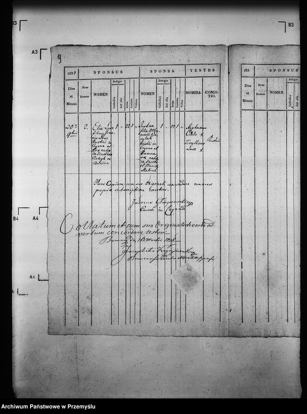 Obraz 13 z jednostki "[Kopie ksiąg metrykalnych parafii Czyrna z filią Piorunka (dekanat Grybów)]"