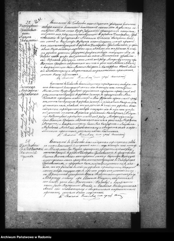 image.from.unit.number "[Duplikat akt urodzonych, zaślubionych i zmarłych parafii Głowaczów za 1885 rok]"