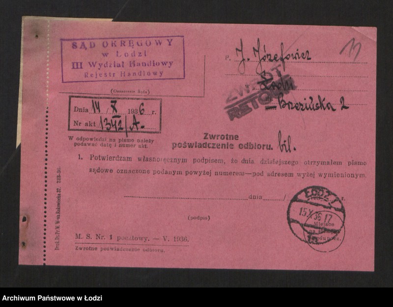 Obraz 13 z jednostki "Jakób Aron Józefowicz- sklep owocowy"