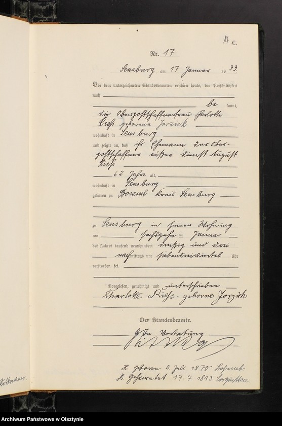 image.from.unit.number "Sterbe-Haupt-Register Nr 1-213"