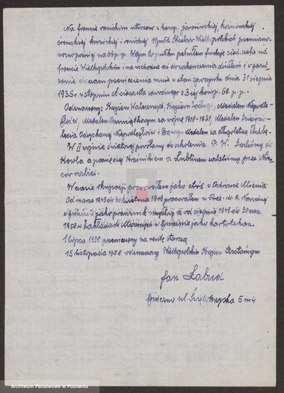 Obraz 16 z jednostki "Życiorysy powstańców wielkopolskich: Ł."