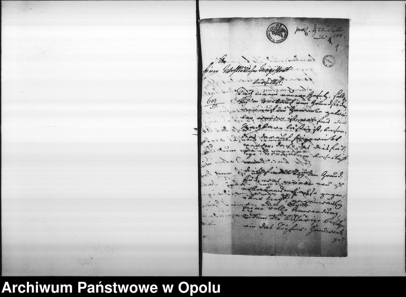 Obraz 5 z jednostki "Acta specialia des Magistrats zu Oppeln betreffend die von der verwittweten Landräthin v[on] Sydow verlangte Wegschaffung des Töpfer Ofens, des Töpfers Donath in der Groschowitzer Vorstadt Vol. I de anno 1818"