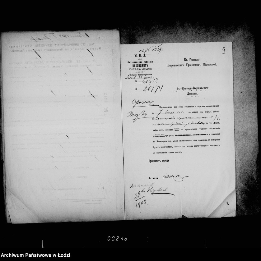 Obraz 10 z jednostki "O zamoščenji gorodskago placa nr 51/7 po Aleksandrijskoj ulice"