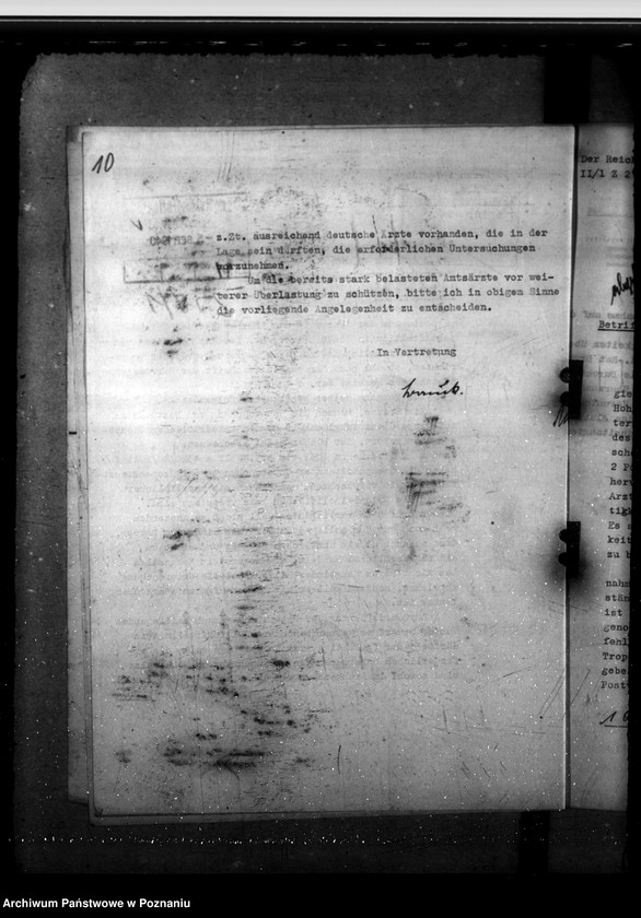 Obraz 14 z jednostki "Tropendiensttauglichkeit. Erholungsfürsorge für Volksdeutsche. Untersuchung der Leistungspolen durch die Gesundheitsämter. Tauglichteitsuntersuchung für das Lehramt."