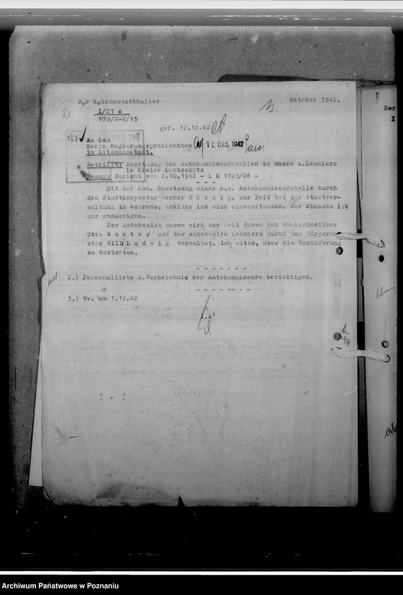 Obraz 6 z jednostki "Mätzig, Werner - inspektor miejski"