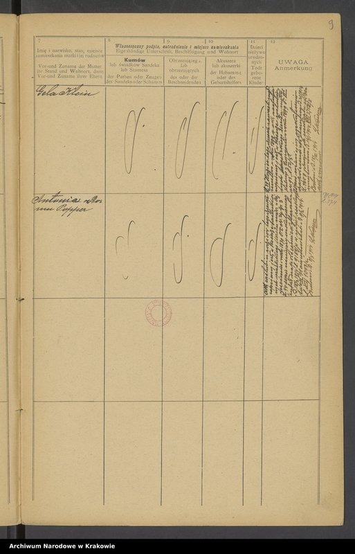 image.from.unit.number "Księga metr.[ykalna] urodzin okręgu metr.[ykalnego] izr.[aelickiego] bocheńskiego jako zeszyt uzupełniający rocznika 1885"