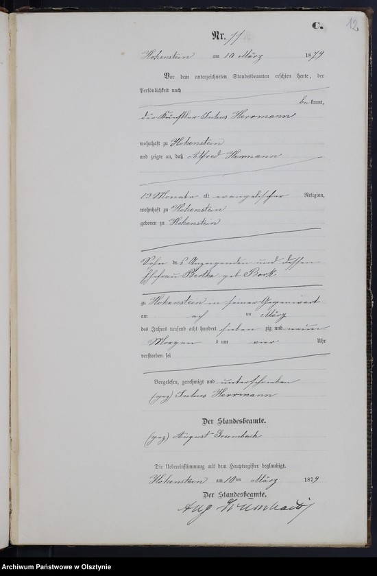 image.from.unit.number "Sterbe-Neben-Register Nr 1 - 76"