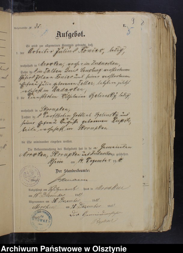 image.from.unit.number "Beläge zum Heirathsregister"
