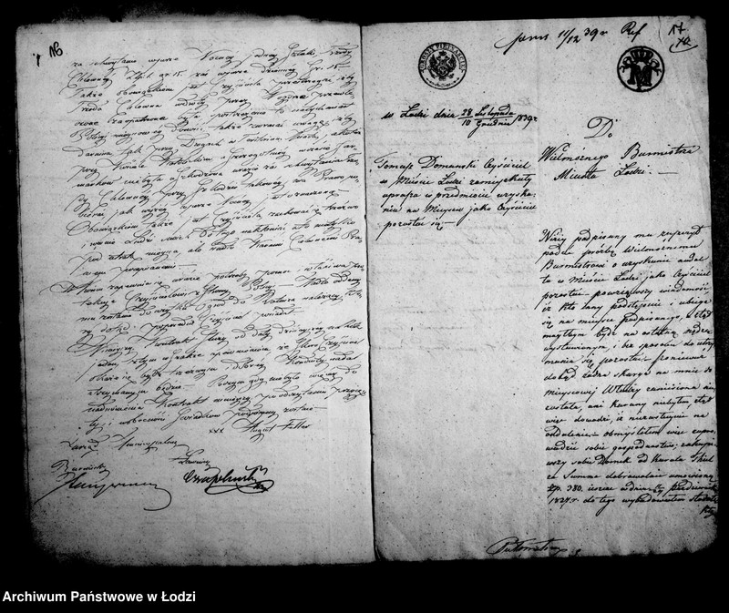 Obraz 18 z jednostki "Akta tyczące się ulokowania półmistrza i zaszłych korespondencji"