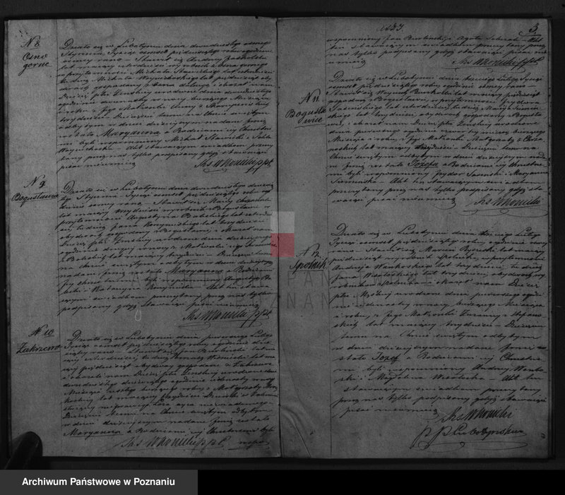Obraz 5 z jednostki "Dowody urodzonych, zaślubionych i zmarłych"