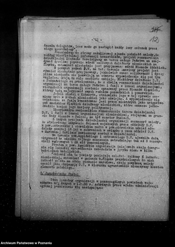 Obraz 16 z jednostki "Sprawozdania z życia mniejszości narodowych za okres od 1 stycznia do 15 czerwca 1936 r."