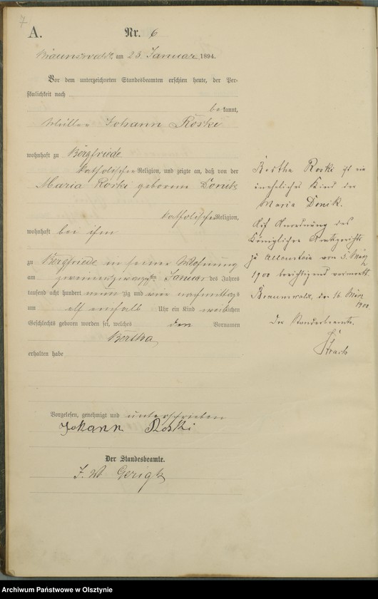 image.from.unit.number "Geburts-Haupt-Register Nr 1 - 103"