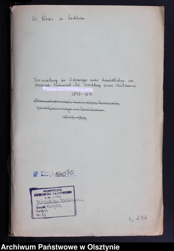 image.from.unit.number "Vermieten der Wohnungen und der Grundstücken von Gemeinde Kirchenrat. Die Errichtung eines Mietshauses /Gesuche, Mietskontrakte, Erlaubnisee, Hypotekenakten usw./"