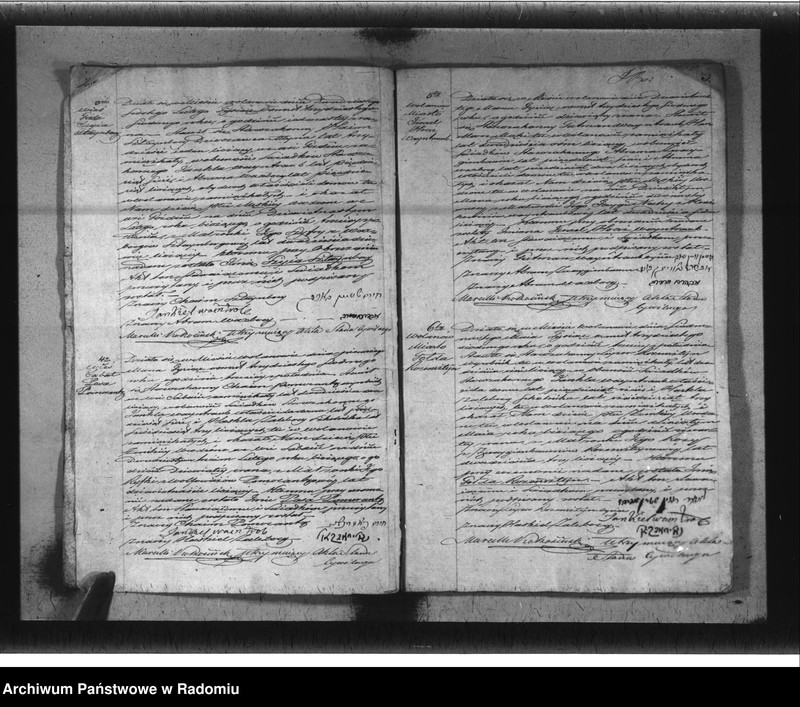 Obraz z jednostki "Akta urodzeń, zaślubień y zeyść Wyznań Niechrześcijańskich Okręgu Wolanowskiego na rok 1837 my. Sądowa"