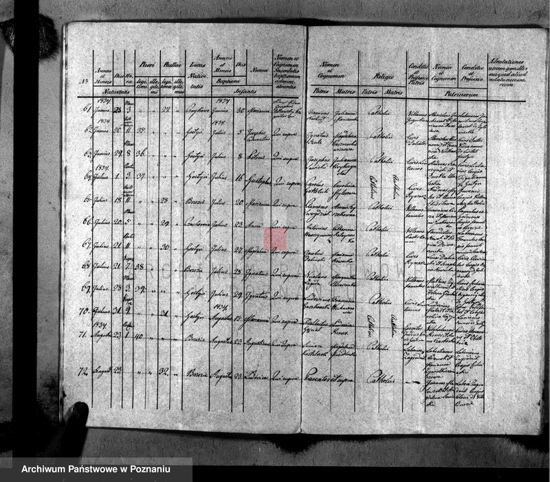 Obraz 8 z jednostki "Liber baptisatorum, copulatorum, mortuorum"