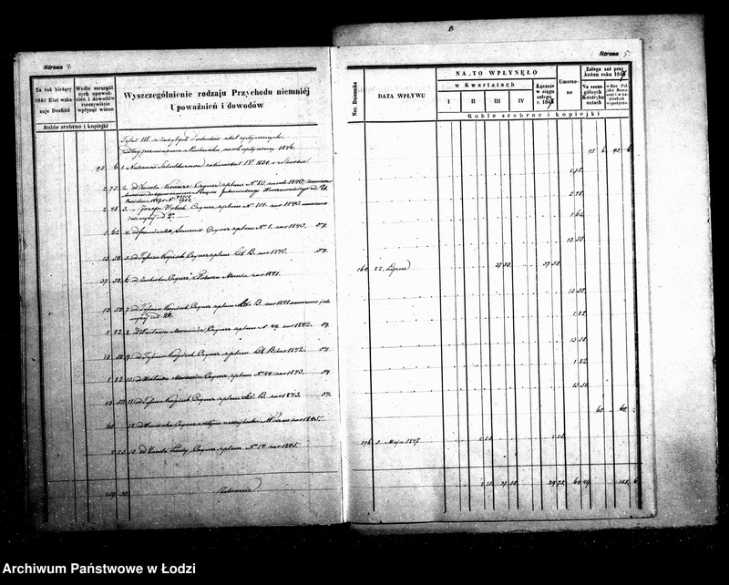 Obraz 7 z jednostki "Manuał przychodu i wydatków kasy ekonomicznej m. Łodzi na r. 1847"