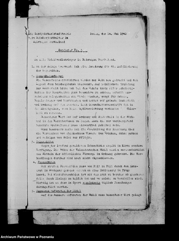 Obraz 20 z jednostki "Okólniki i zarządzenia dla Landjahrlager"