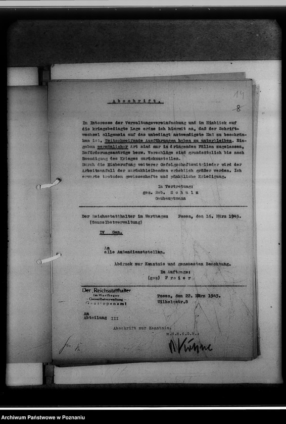 Obraz 18 z jednostki "Allgemeine Verfügungen der Gauselbstverwaltung"