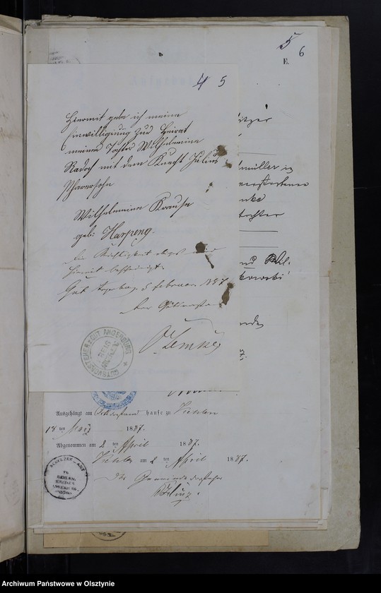 image.from.unit.number "Sammelakten zum Heiraths Register"