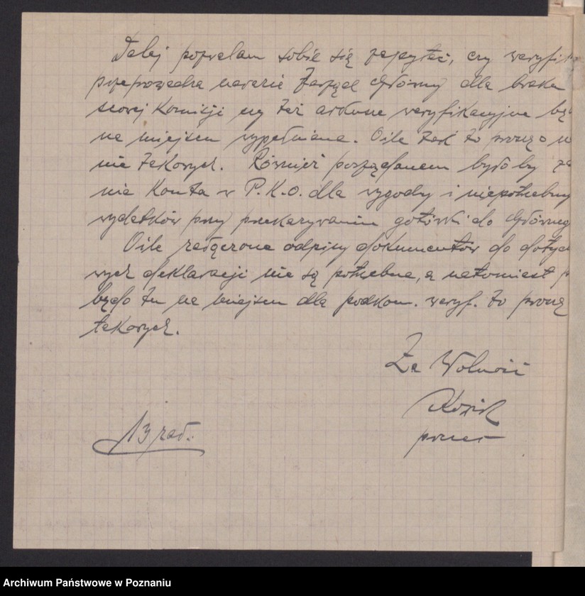 Obraz 19 z jednostki "Akta Koła Obrońców Lwowa i Małopolski Wsch. w Poznaniu."