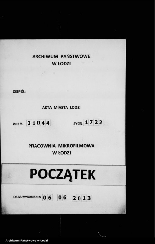 Obraz 1 z jednostki "Akta tyczące się komissoriów"