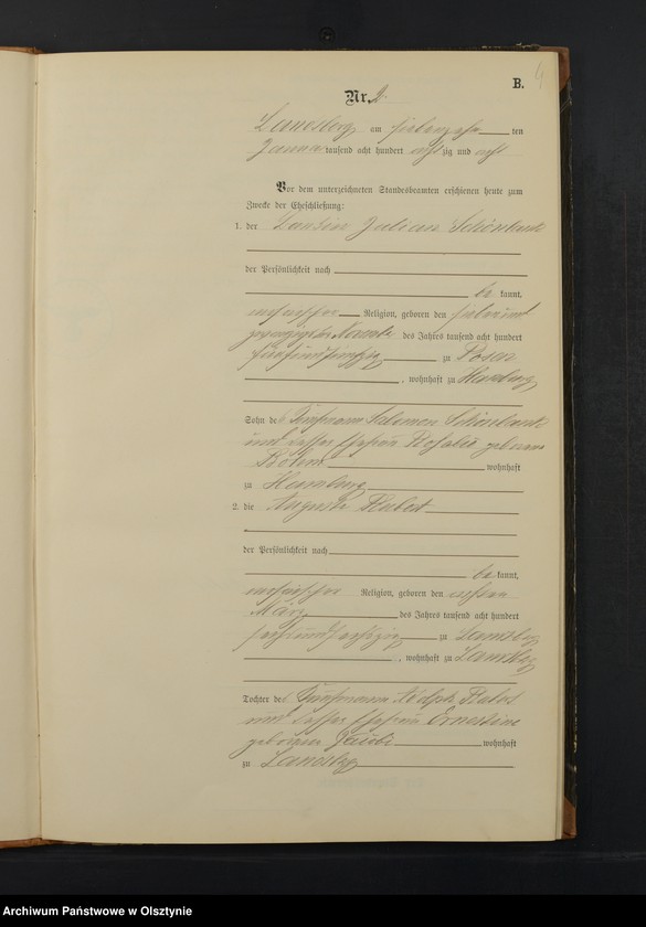image.from.unit.number "Heiraths-Neben-Register Nr 1 - 20"