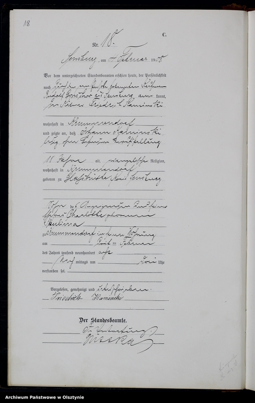 image.from.unit.number "Sterbe-Haupt-Register Nr 1 -189"