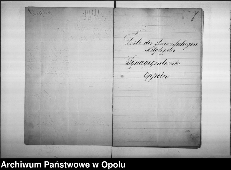 Obraz 8 z jednostki "Acta des Magistrats zu Oppeln betreffend die Ergänzungs-Wahl des Repräsentanten Collegii der Synagogen-Gemeinde Oppeln und des Vorstandes"