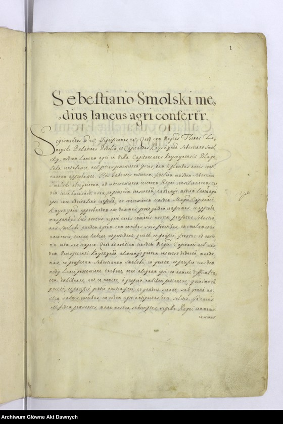 image.from.unit.number ""Regestrum secundum privilegiorum - - ad relationem - - Andreae Lipski a Lipe - - R.P. vicecancellarii"."