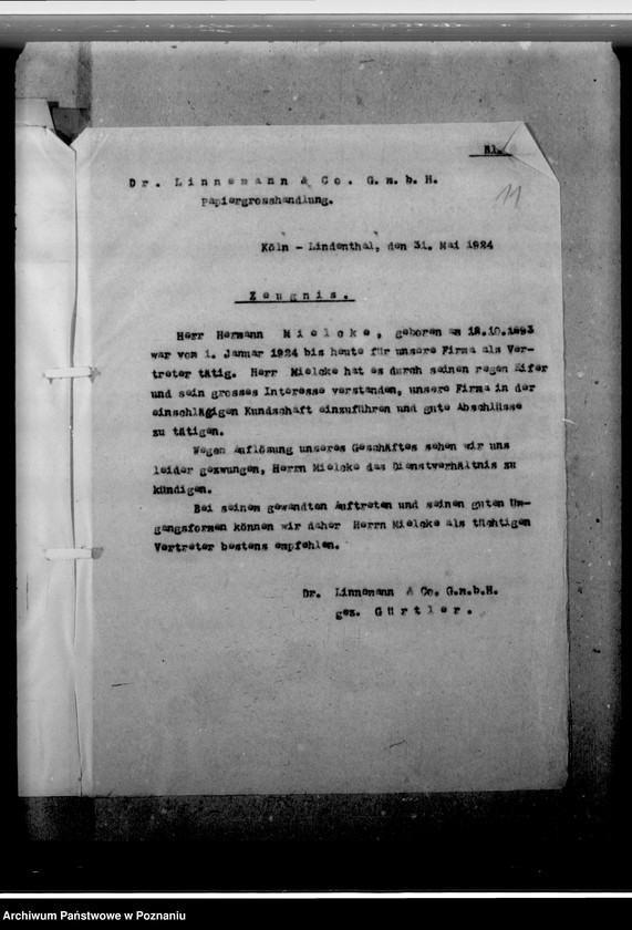 Obraz 15 z jednostki "Milke, Hermann, Verwaltungsangestellter"