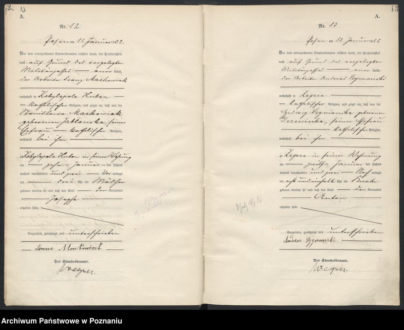 Obraz 9 z jednostki "Księga miejscowa urodzeń"