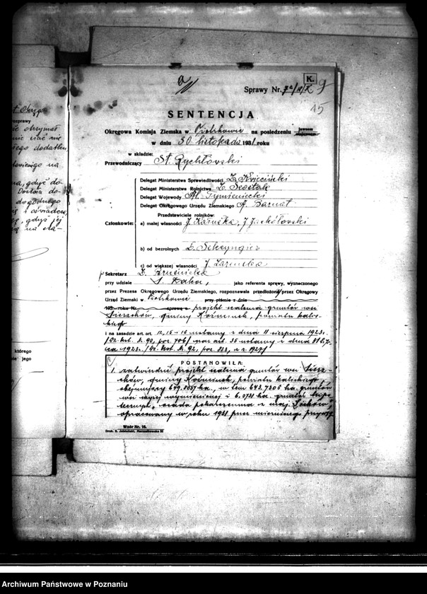 Obraz 19 z jednostki "Scalenie gruntów we wsi Sierzchów powiatu kaliskiego"