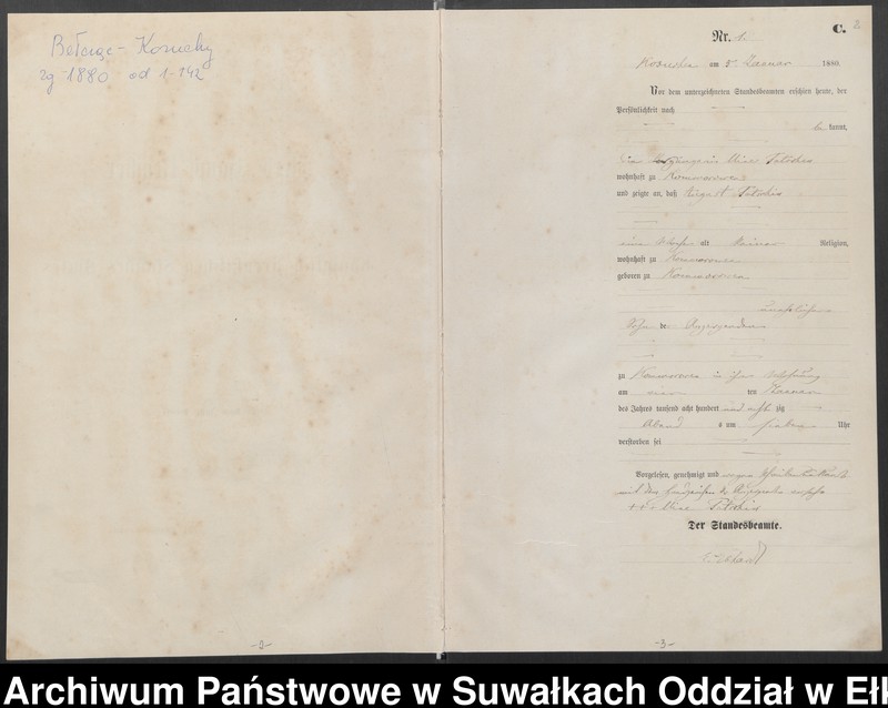 image.from.unit.number "Sterbe-Haupt-Register des Königlich Preussischen Standes-Amtes Belzonzen Kreis Johannisburg"