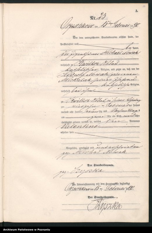 Obraz 11 z jednostki "Księga urodzeń"