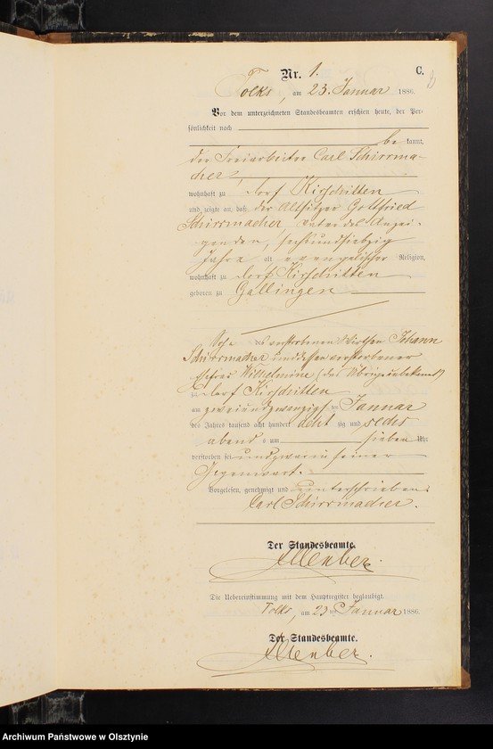 image.from.unit.number "Sterbe-Neben-Register Nr 1 - 19"