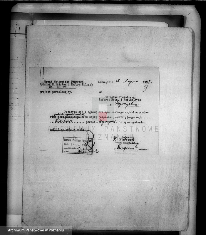 Obraz 14 z jednostki "Tymczasowy rejestr pomiarowo-parcelacyjny majątku Liszkowo powiatu wyrzyskiego"