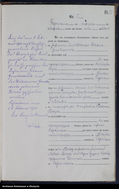 image.from.unit.number "Heiraths-Haupt-Register Nr 1 - 13"