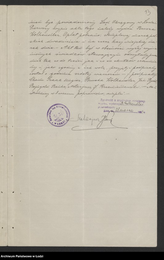 Obraz 15 z jednostki "Chaim Izaak Unger i S-ka- handel towarami manufakturowymi"