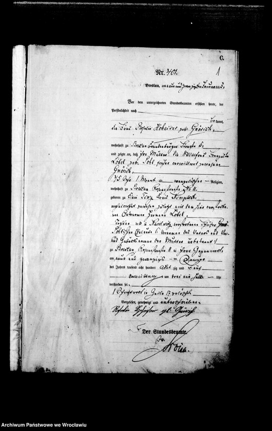 image.from.unit.number "Sterbe-Haupt-Register Breslau I 1885 Band 2"