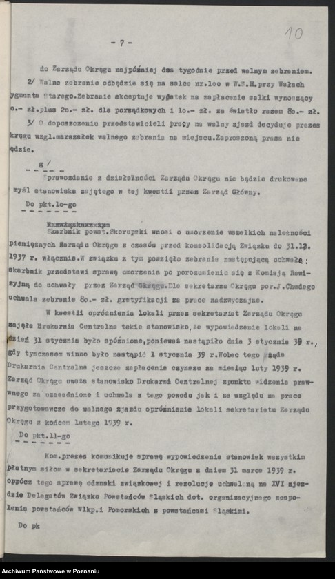 image.from.unit.number "Walny Zjazd Okręgu 19.II.1939."